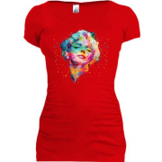 Подовжена футболка Мерілін Монро у стилі поп-арт