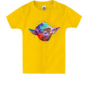 Детская футболка Йода в стиле поп-арт