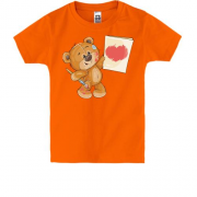 Дитяча футболка Плюшевий ведмедик і картина