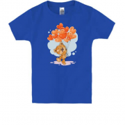 Детская футболка Плюшевый мишка с шариками