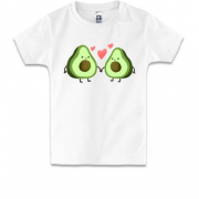 Дитяча футболка Пара закоханих авокадо