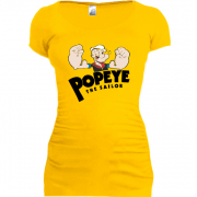 Женская удлиненная футболка Popeye (2)