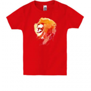 Детская футболка Акварельный лев