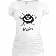 Женская удлиненная футболка Бабайка
