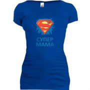 Подовжена футболка Супер мама