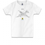 Дитяча футболка з літаком СУ 25 (креслення)