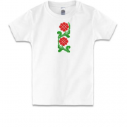 Дитяча футболка квітковий міні Орнамент