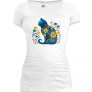 Подовжена футболка Український кіт