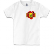 Дитяча футболка з Тризубом та маками