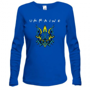 Лонгслив Ukraine со стилизованным тризубом