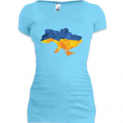Туника с полигональной картой Украины