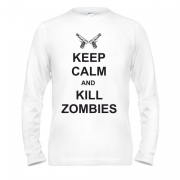 Чоловічий лонгслів Keep Calm and kill zombies