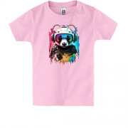 Детская футболка Техно панда