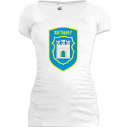 Женская удлиненная футболка с гербом города Житомир
