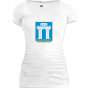 Женская удлиненная футболка Герб города Ровно