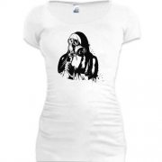 Подовжена футболка Монахіня в протигазі