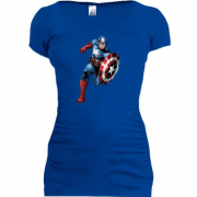 Подовжена футболка Капітан Америка (2)