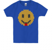 Дитяча футболка із в'язаним смайликом (3)