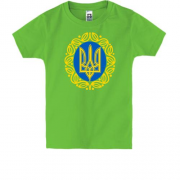 Дитяча футболка Герб України з візерунком