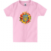 Дитяча футболка Тризуби та квіти (2)