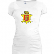 Женская удлиненная футболка Герб города Черновцы