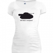 Женская удлиненная футболка VK1602 Leopard