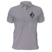 Чоловіча футболка-поло з армійською емблемою Череп та щит