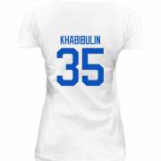 Женская удлиненная футболка Nikolai Khabibulin