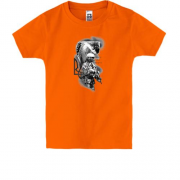Дитяча футболка з бійцем ЗСУ Воля або смерть