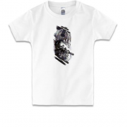 Детская футболка Боец ВСУ и медведь