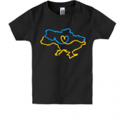 Дитяча футболка Україна з любов'ю