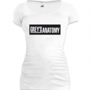 Женская удлиненная футболка Анатомия Грэй