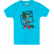 Дитяча футболка з козаком та ялинкою Веселих свят