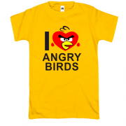 Футболка I love Angry Birds