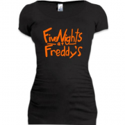 Подовжена футболка Five Nights at Freddy’s (напис)