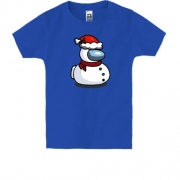 Дитяча футболка з космонавтом Among Us у костюмі сніговика