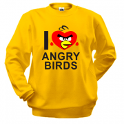 Свитшот I love Angry Birds