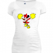 Женская удлиненная футболка Minie Mouse 3