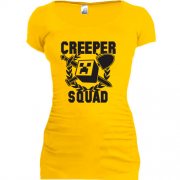 Женская удлиненная футболка Minecraft Squad
