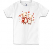 Детская футболка с влюбленными плюшевыми мишками (2)