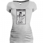 Женская удлиненная футболка Gamer girl (2)