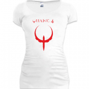 Женская удлиненная футболка Quake 4