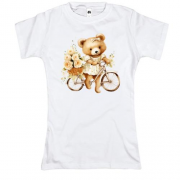 Футболка Плюшевий ведмедик на велосипеді