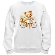 Світшот Плюшевий ведмедик на велосипеді