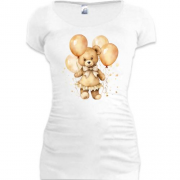 Подовжена футболка Плюшевий ведмедик з кулями