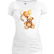 Подовжена футболка Плюшевий ведмедик з кулями (2)