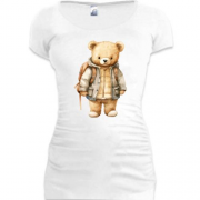 Подовжена футболка Ведмедик Тедді з рюкзаком