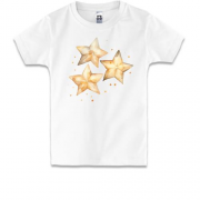 Детская футболка с акварельными звездами
