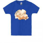 Дитяча футболка Бежева акварельна хмара