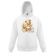 Дитяча толстовка Плюшевий ведмедик на велосипеді